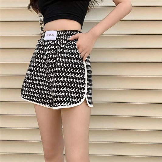 Casual Loose Summer Shorts Women High Waist Printed Short Pants All-match Korean Steetwear High Waist Wide Leg Sports Pants All Match Short Bottoms