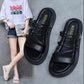 Summer Women's Sandals and Slippers Outer Wear Fashionable Sandals Flat-bottomed Shoes Two-wear Comfortable