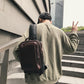 Chest Bag Men's Brown Multi-layer Zipper Large Capacity Messenger Bag Outdoor Sports Shoulder Bag