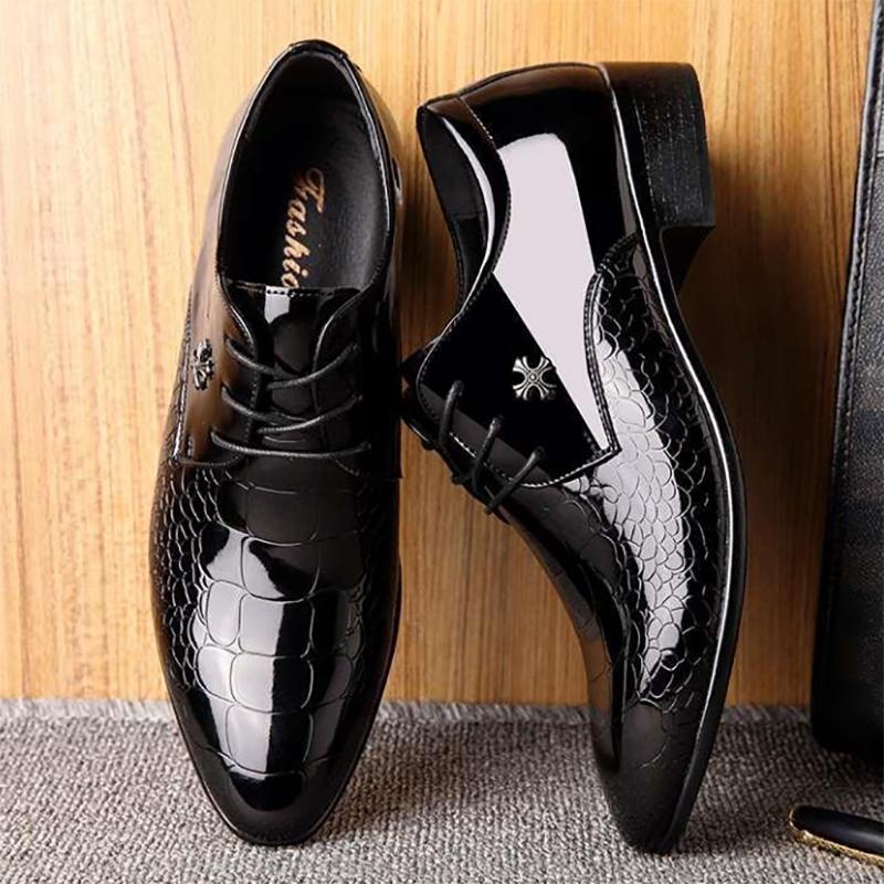 Men's Business Dress Shoes Casual British Pointed Shoes Soft Soles Korean Youth Trend Shoes