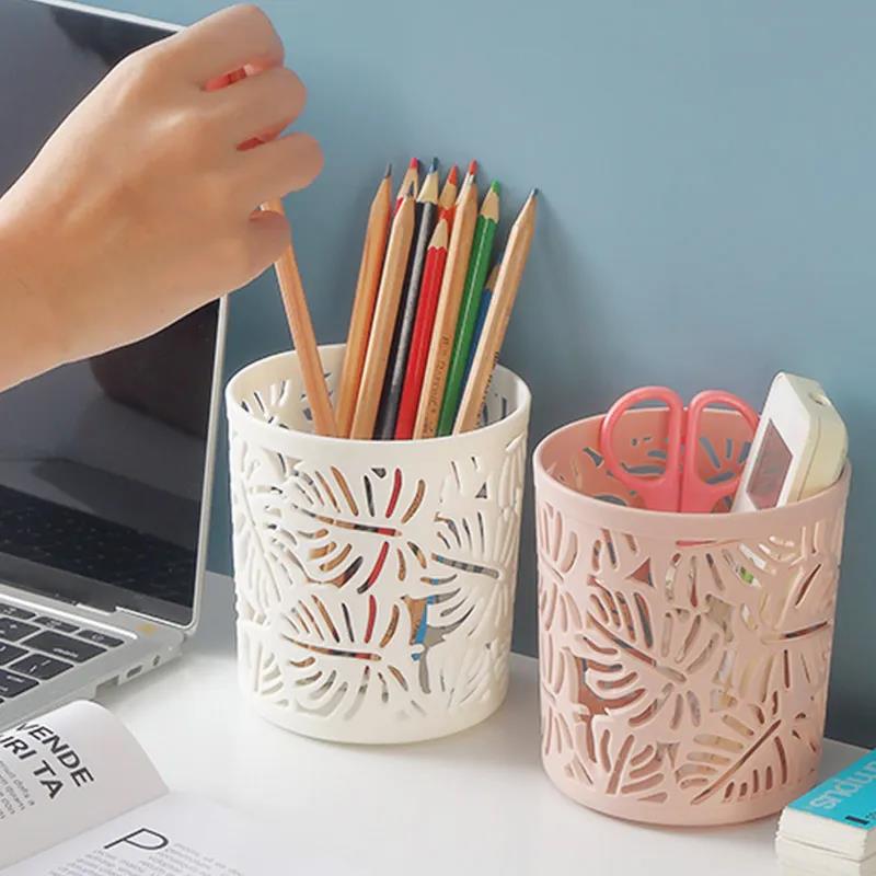 Nordic Household Gadget Storage Bucket Adult Office Multi-function Pen Holder Student Stationery Desktop Storage Bucket