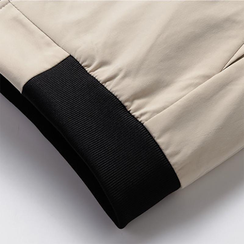 Stand-up Collar Baseball Uniform Jacket Men's Jacket Autumn and Winter Youth Korean Style Trend Solid Color Jacket