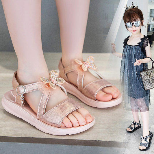 Children's Sandals  Girls  Princess  Baby Shoes  Summer Fashion  Soft Soles  Medium  Large Children's Shoes