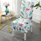 Chair Cover Spandex Printing Dining Chair Slipcover Modern Removable Anti-dirty Kitchen Seat Case