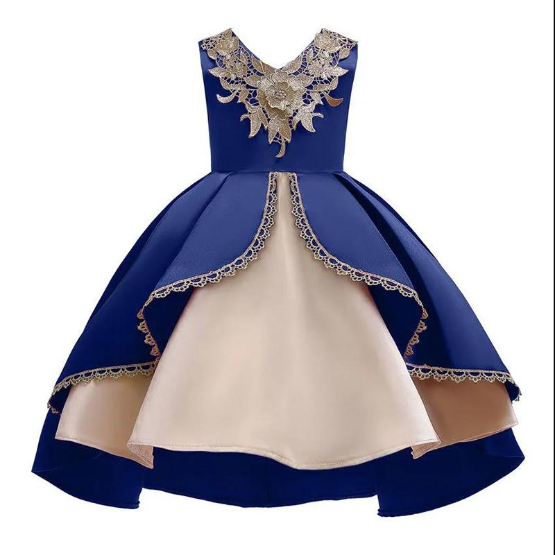 Flower Girls Wedding Dress Kids Dresses For Girls Elegant Princess Party Dress Children Halloween Carnival Costume