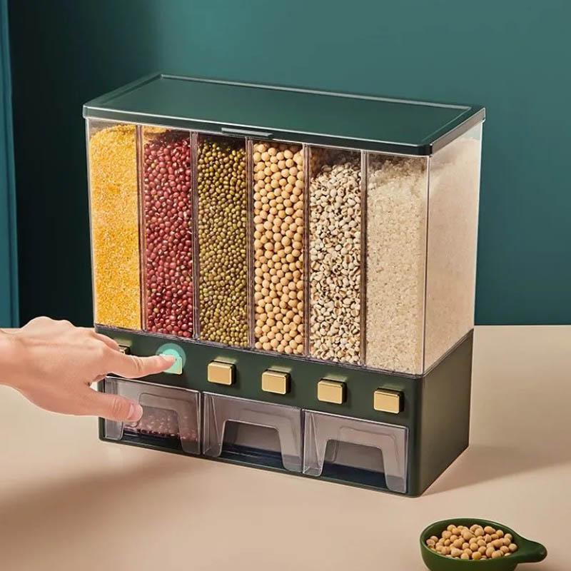 Piped Rice Barrel Home Anti-moisture Moisture Seal Rice Cylinder Rice Box Reservoir Barrel Storage Box Multi-grain Hybrid Can