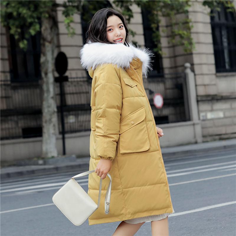 Women's Mid-length Over-the-knee Winter Padded Clothes Fashion Loose Students Thick Bread Clothes