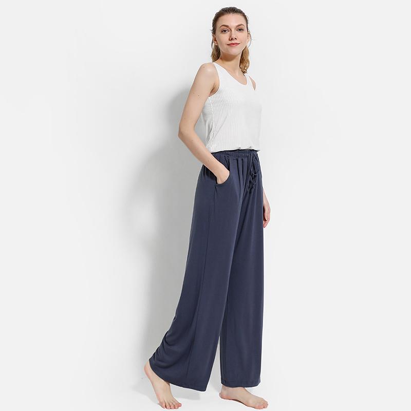 Spring Autumn Casual Loose Pants Women Thin Breathable Flared Trousers Lady Straight Pants