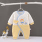 Newborn Baby Bandage One-piece Clothes Cotton Clothes Autumn and Winter Neonatal Long Sleeve Climbing Clothes Men's and Women's Baby Cotton Clothes