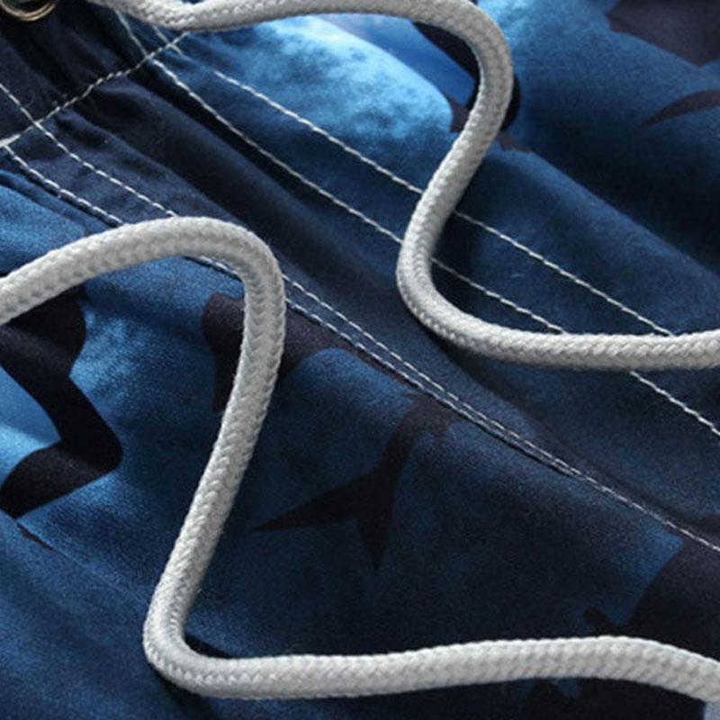 Quick-drying Loose Beach Pants Men Plus Fat Large Size Thailand Seaside Resort Wear  Spring Swimming Trunks Tide Brand Casual Shorts Summer