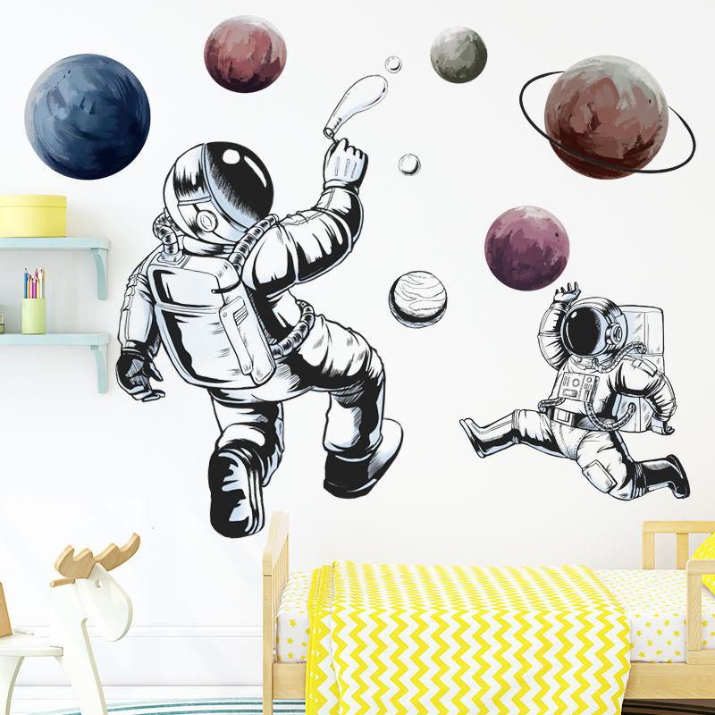 Bedroom Layout Decoration Wallpaper Cute Animal Waterproof Flat Surface Detachable Decorative Stickers Wall Stickers
