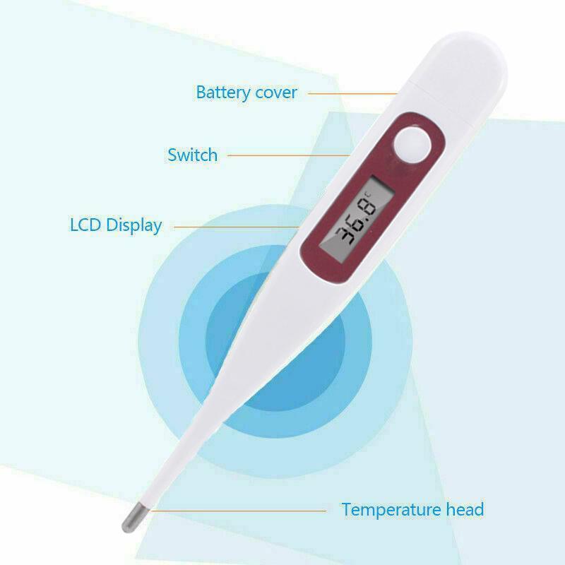 LCD Digital Thermometer Body Fever Electronic Digital Temperature Measuring Tools for Children Adult