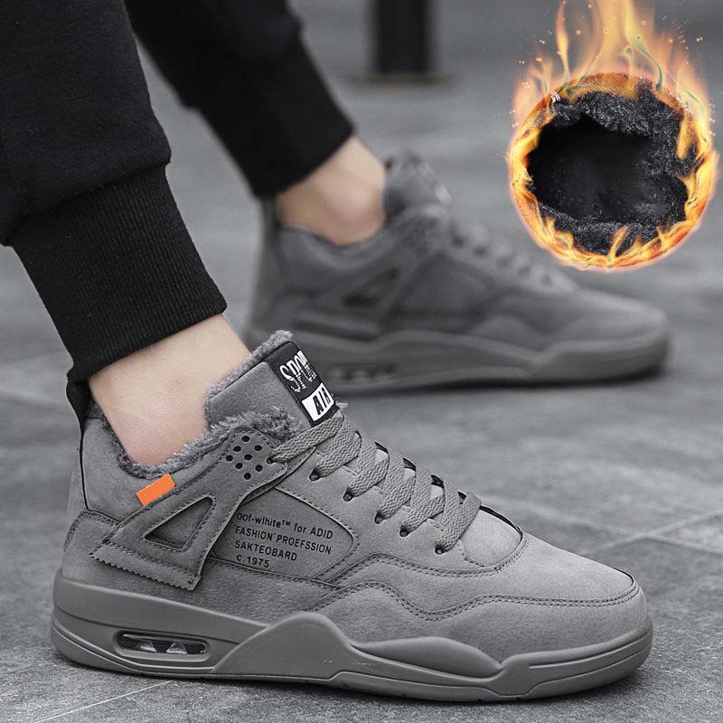 Men's Shoes Winter Plus Velvet Warm Sports Cotton Shoes Men's Thick Non-slip Waterproof Winter Snow Boots