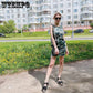 Bandage Dresses for Women Summer Camouflage Sleeveless Sexy Slim fit Beach Maxi Dress Cotton Casual Clothes