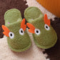 Cotton Slippers Men and Women Winter Cute Warm Couple Plush Non-slip Waterproof Slippers