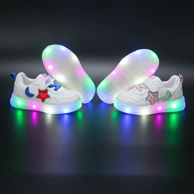Spring and Autumn Small White Shoes, Board Shoes, Boys' Single Shoes, Girls' Toddlers, Non Slip and Wear-resistant Soft Soled Velcro, Versatile