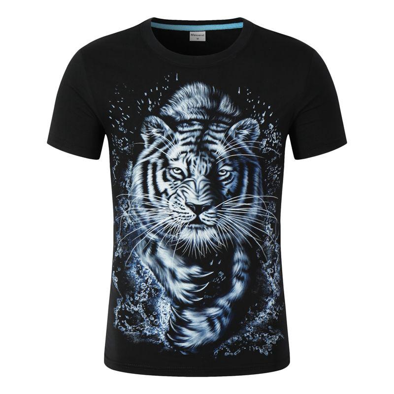 3d T Shirt Casual Top Streatwear Short Sleeve  Guitar Skull Summer Tshirt Men's T-shirt