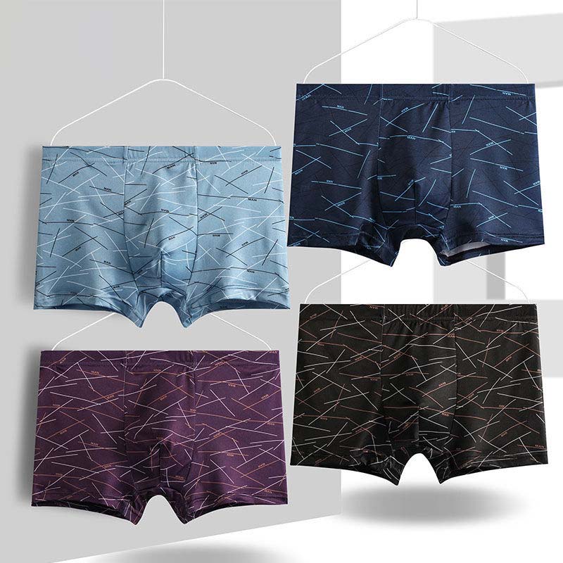 Men's Boxer Plus Fat Plus Size Mid-waist Breathable Boxer Shorts