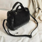 Bag Female Trend Fashion Frosted Rivet Single-shoulder Large-capacity Messenger Bag Boston Bag