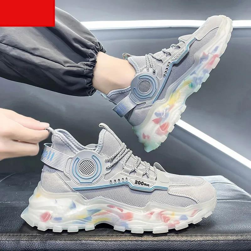 Men's Sports Shoes Trend Wild Casual Shoes Thick-soled Increase Sports Running Shoes Old Shoes Trend