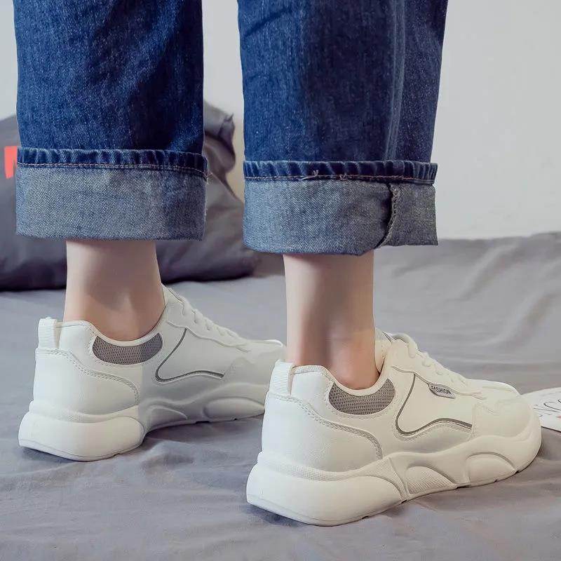Little White Shoes Female Wild Student Sports Shoes Old Shoes Ins Hyuna Tide Shoes Sneakers
