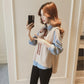 Spring and Autumn Vest Shirt Two-piece Long-sleeved Turn Down Collar Bottoming Shirt Top Shirt