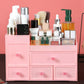 Desktop Cosmetic Storage Box Plastic Storage Rack Drawer Makeup Box Transparent Finishing Box Dressing Table Rack