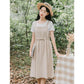 Summer Long Dress Women Casual Vintage Dresses Mid Calf Vestidos Pockets Strapless Sundress Overalls