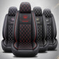 Crown Leather Car Seat Cushion Universal Seat Cushion Winter Warm and Comfortable Mat for Car Truck SUV RV