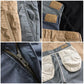 Autumn Men's Loose Straight Casual Pants Natural Washed Fishbone Micro-elastic Overalls Men's Pants