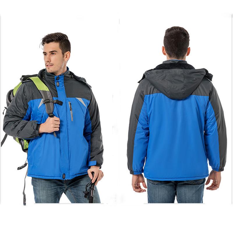Jackets Overalls Padded Jackets Men's Plus Velvet Thick Warm Padded Jacket Cold-proof Jacket Winter