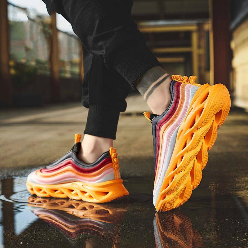 Sports running men's jogging air cushion blade shoes running sports men's maximum control shoes