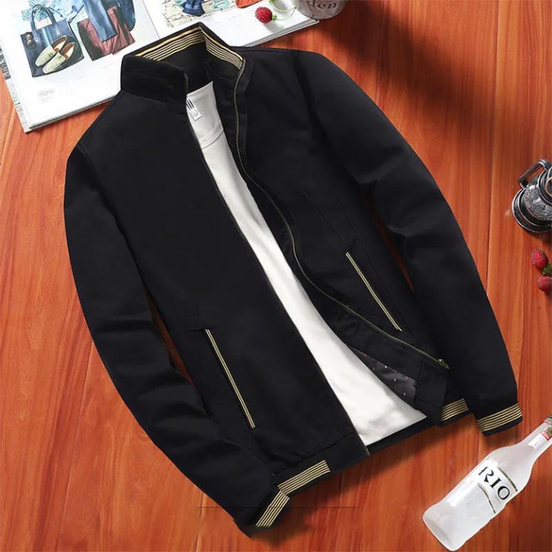 Plus Velvet Men's Jacket Autumn New Style Men's Jacket Clothes Korean Casual Trendy Jacket