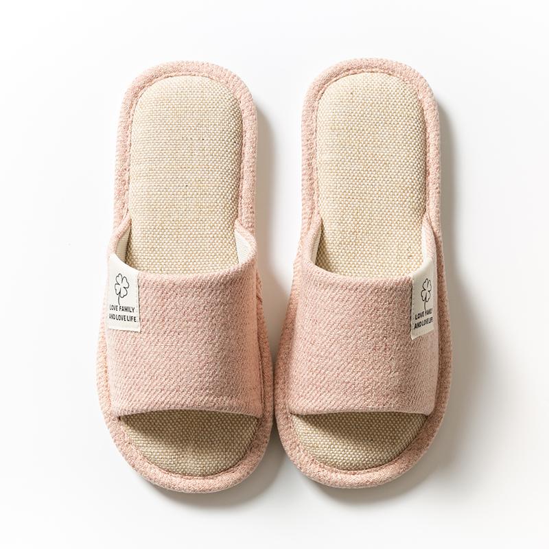 Home Four Seasons Couples Fabric Slippers Non-slip Slippers
