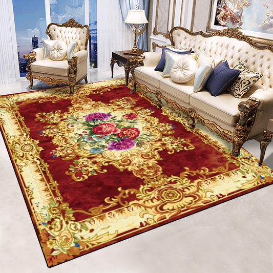 European Vintage Fashion Floor Carpet Non-slip Carpet Multi-size Decoration Water absorption Floor