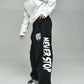 Female Hip-hop Hip-hop Loose Black Spring and Autumn High-waisted Track Pants Jazz Hiphop Trend Casual Pants