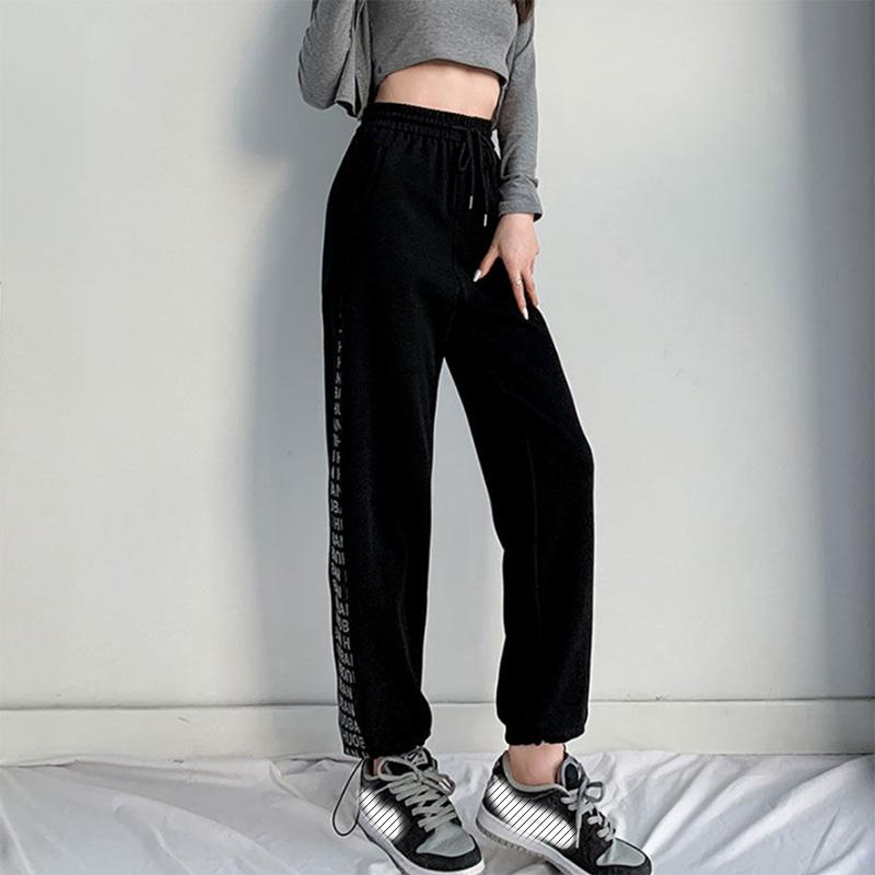 Women's Trousers Spring and Autumn Sports Sweatpants Large Size High Waist Bloomers Home Casual Slim Leggings