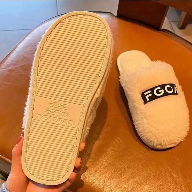 Autumn and Winter Cotton Slippers for Men and Women Home Warm Non-slip Slippers