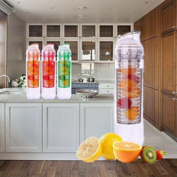 New 900ML Creative Fruit Cups Infuser Infusion BPA Free Detox Drink Juice Bottle