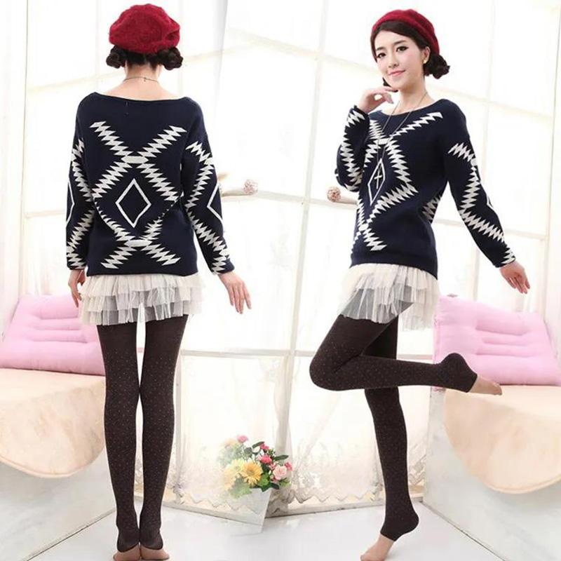 Winter Thin Little Leggings Women's Warm Cotton Trousers for Inner and Outer Wear Non-spinning High Waist
