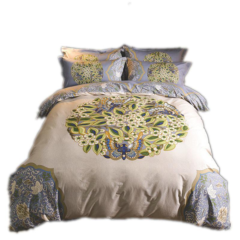 Fashion 4pcs 3D Dolphin Bedding Sets Queen King Size Bed Set Bedroom Comforter Duvet Cover