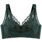 Female Thin Section Large Size No Steel Ring Anti-sagging Close-up Breast Beauty Vest Bra Gathers Big Breasts and Shows Small Adjustment Type Top Bra
