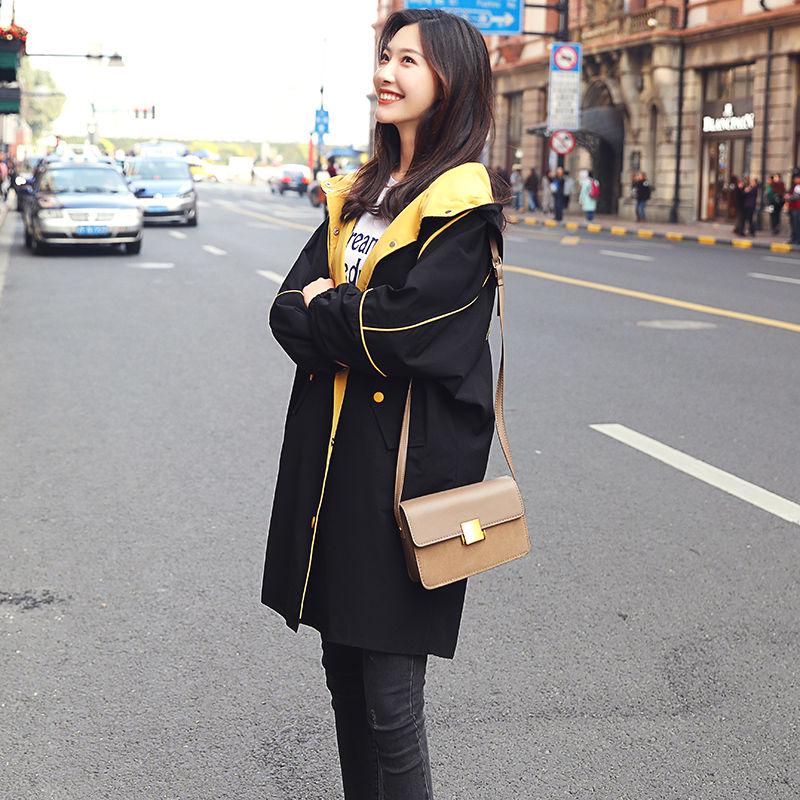 Women Short Jacket 2019 Fashion Windbreaker Hooded  Pocket Short Outerwear Female Top Plus Size