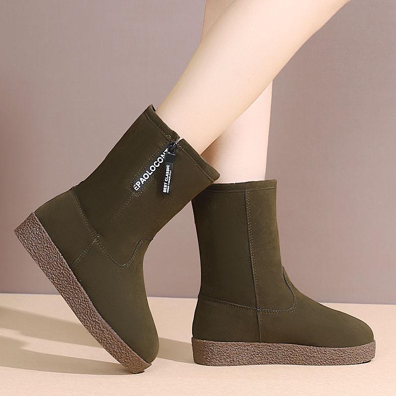 Women Boots Winter Waterproof Non-slip Snow Boots Women Winter Shoes Thick Fur Platform Ankle Boot