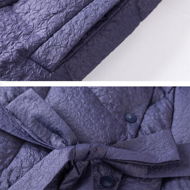 Women's Winter Korean Loose Quilted Coat Warm Stand-collar Down Jacket Women's Solid Color Patent Leather Long Down Jacket