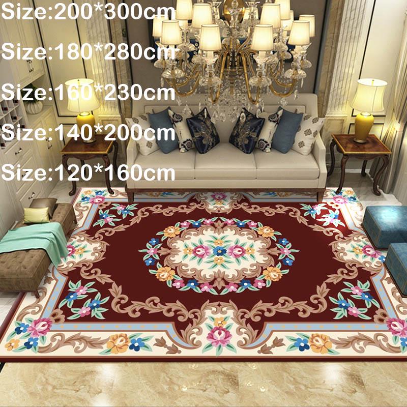 Large size European rug living room rug sofa coffee table pad bedroom bedside rug