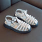 Girl's Summer Sandals Soft Sole Casual Beach Sandals Anti-slip White Hollow Out Roman Cool Shoes