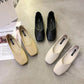 Women's Shoes All-match Soft Sole Shoes Peas Shoes Shallow Mouth Casual Shoes Loafers Women's Square Toe Flat Shoes