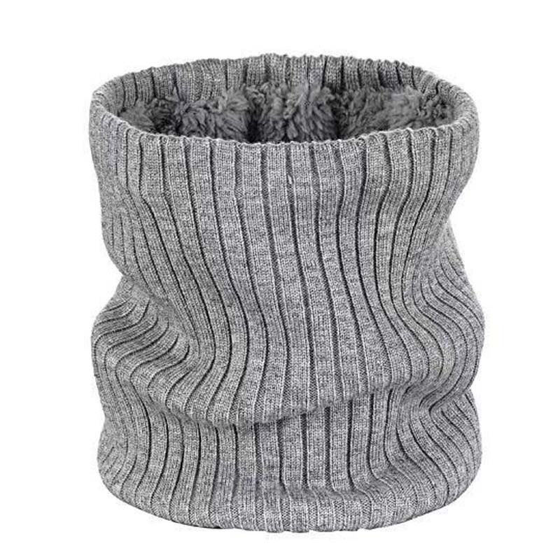 Autumn and Winter Hedging Knitted Scarf Men's Warm and Cold Scarf Windproof and Velvet Thickening Cervical Collar