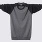 Autumn Men's Cotton Round Neck Plus Fat Plus Size Sweater Loose Long-sleeved Sweatershirts For Fat Guy